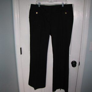 Black wide leg trousers